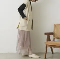 ベルト付きゆるベスト Fサイズ