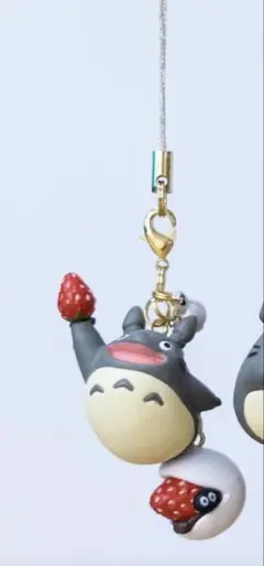 【タグ付き】となりのトトロ　ストラップ / キーホルダー 和菓子ぶらりん