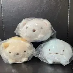 新品☆すみっこぐらし にぎちょこぬいぐるみ ねこ & とかげ & しろくま