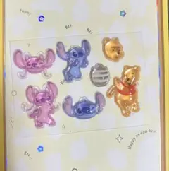 【正規品】ボンボンドロップシール スティッチ プーさん お裾分け