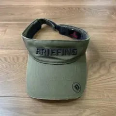 BRIEFING オリーブ サンバイザー　カーキ　フリーサイズ