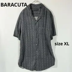 BARACUTA バラクータ 半袖シャツ シルク 総柄 グレーのサムネイル