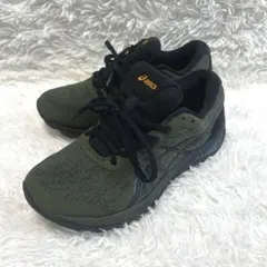 ★美品★ASICS GORE-TEX25cmシューズ オリーブグリーン
