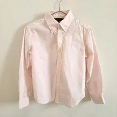 イーストボーイ キッズ シャツ ピンク ワンポイント刺繍 120