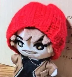 ストぬいサイズアウトフィット　ニットキャップ　赤