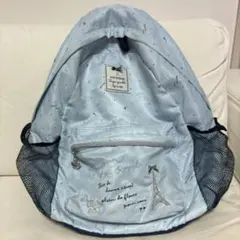 水色 エッフェル塔刺繍 リュック　ポンポネットのサムネイル