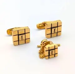 【M2500189】イヴサンローラン カフスネクタイピンセット