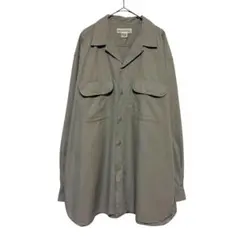 90s BANANA REPUBLIC コットンシャツ　オープンカラー　サイズL