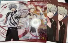 うたプリ　下敷　黒崎蘭丸　3枚セット＋ポスター