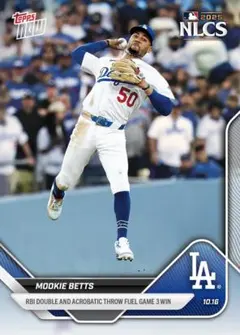 2025 Topps Now #876 Mookie Betts NLCS G3