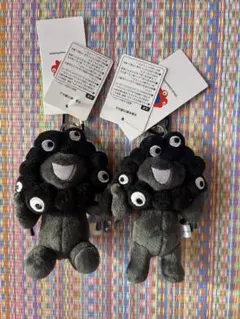 万博 黒ミャクミャク カラビナ付きマスコット　ブラック　座り　立ち　２個