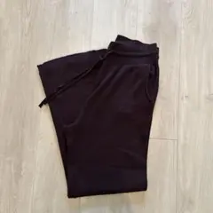 UNIQLO リブ編み　ワインレッド　イージーパンツ XL
