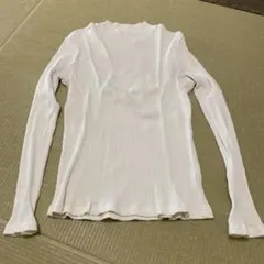UNIQLO リブ編み ハイネック Tシャツ L