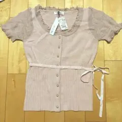 ★新品タグ付き★REW DE REW M 半袖　ウールアンゴラニットのサムネイル
