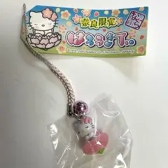 奈良限定 ハローキティ ストラップ ハローキティ ストラップ 激レア キティ キティちゃん 金豚