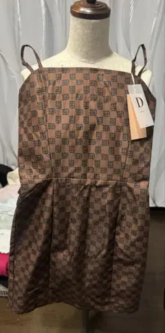 新品未使用タグ付き Darich ボックスDRキャミワンピース （ブラウン）