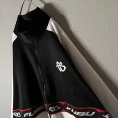 USA製★FUBU フブ トラックジャケット バック刺繍 ビッグロゴ XL程度