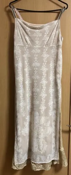 GRACE CONTINENTAL ベージュキャミワンピース ヴィンテージ