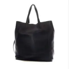 JIL SANDER レザー ビックトートバッグネイビーのサムネイル