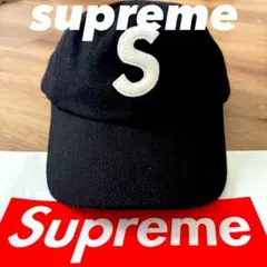 Supreme S Logo 6-Panel キャップ ロロピアーナ ブラック