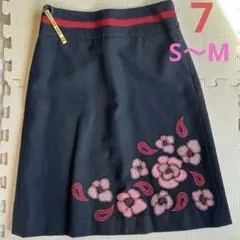 冬　毛　スカート　ローラアシュレイ　S M サイズ7