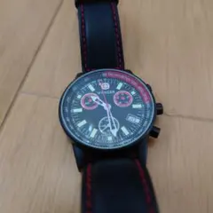 ウェンガー コマンドクロノ ブラックアウト38ミリ 美品 WENGER ウェンガー コマンドクロノ 707X クロノグラフ クォーツ