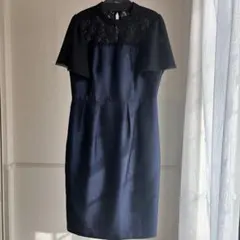 結婚式 ドレス ワンピース ネイビー レース SHIPS 値下げ可
