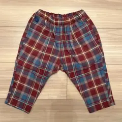 【美品】BREEZE／チェックシェフパンツ／80cm