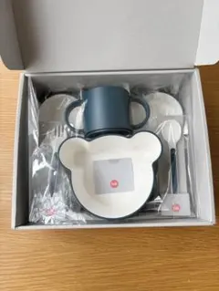 tak. キッズ食器セット ベア ネイビー