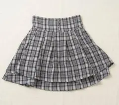 evelyn ダブルフレアsk チェック スカート