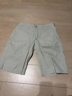GLOBAL WORK リネン混ショートパンツ M ライトベージュ