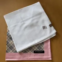BURBERRY チェック柄 ハンカチ 2枚セット