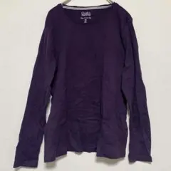 Croft & Barrow 【PM】紫 パープル 長袖 カットソー 綿100%