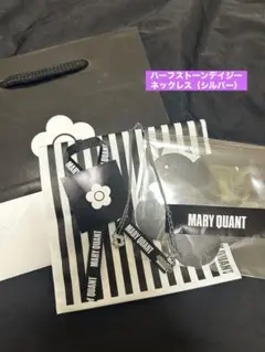 ハーフストーンデイジー ネックレス（シルバー）