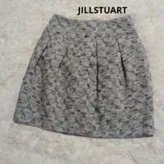 JILLSTUART タック入りミニ丈スカート ツイードスカート 日本製のサムネイル