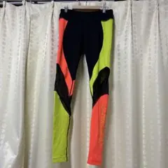 ZUMBA スパッツ ブラック/オレンジ/ライム