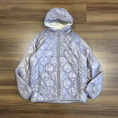 さ*な様 00's OLD UNIQLO 中綿ジャケット　シルバー　XL Y2K