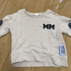 ミニーマウス プリント トレーナー ベージュ　リトシー