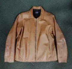 90s GAP レザージャケット M ドリズラー ブラウンのサムネイル