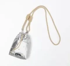 niko and ... ニコアンド オリジナルビジュー巾着ショルダーバッグ