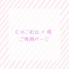 にゃこむ✩.*˚様 | ご専用ページ