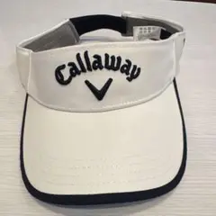 Callaway ホワイト バイザー クマ刺繍