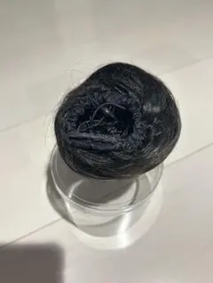 つけ毛 お団子 ブラック