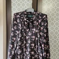 LAUREN RALPH LAUREN ブラック花柄ドレス サイズ6