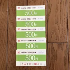 ワタミグループ共通クーポン券 500円×5枚 合計2,500円分のサムネイル