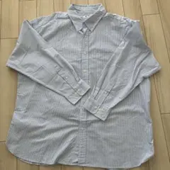 ユニクロ　4XL ストライプ　長袖シャツ