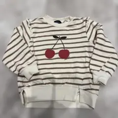 petit main オーガニックコットン トレーナー 100