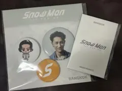 SnowMan 1st POPUP 缶バッジ　フォトカード　バンコク　岩本照