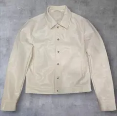 【未使用級】ZARA　ホワイトレザージャケット完売品