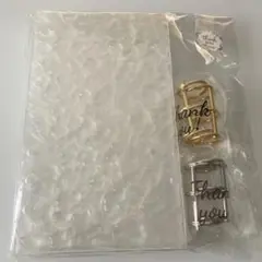 家計管理 バインダー 貯金 アクリルバインダー 透明 ウェーブデザイン A6